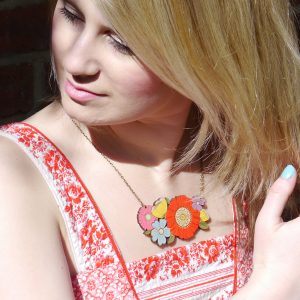 poppy bouquet necklace by layla amber